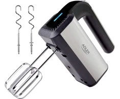 Plakiklis Adler | Hand mixer | AD 4225 | Hand Mixer | 300 W | Greičių skaičius 5 | Turbo mode | Nerūdijantis plienas