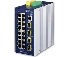 Šakotuvas Planet PLANET IGS-6325-16T4S łącza jungiama į tinklą Zarządzany L3 Gigabit Ethernet (10/100/1000) Mėlyna, Pilka