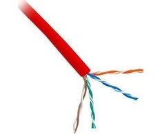Planet UTP kabelis PlanetElite, Cat5E, tiesus, PVC, raudonas, 305m