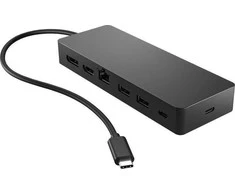 Hewlett Packard (HP) HP universalus USB-C kelių prievadų kelioninis šakotuvas 65 W – 2 x USB 3.2, 2 x USB-C, 1 x DP, 1 x HDMI, 1 x RJ-45, 1 metai
