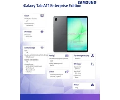 Planšetė Samsung Galaxy Tab A11 8.7" 64 GB 4G pilkas (SM-X135FZAAEEE)