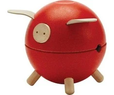 Plantoys žaislai - raudona taupyklė Piggy bank (8708)