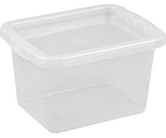 NHG Dėžė su dangčiu Basic box Plast Team 9L permatoma