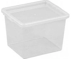 NHG Dėžė su dangčiu Basic box Plast Team 3L permatoma
