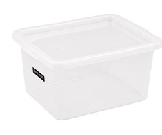 Dėžė su dangčiu Basic box Plast Team 52L permatoma