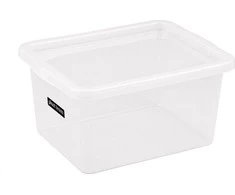 Dėžė su dangčiu Basic box Plast Team 52L permatoma