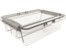 Plastikinė dėžė fiksuojamu dangčiu Pro Box Plast Team 8L permatoma