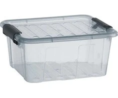 Dėžė su dangčiu Home Box Plast Team 2L/9.2x20.50x17cm permatoma/pilka