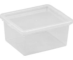 NHG Dėžė su dangčiu Basic box Plast Team 2L permatoma
