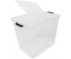 Plast_Team Daiktadėžė su dangčiu Plast Team, 65l, 56.7×39.6×41.7cm