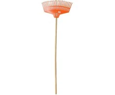 Grabie Plastikinis lapų grėblys, plotis 420 mm, 23 dantys, medinė rankena, 1200 mm (22)