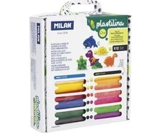Plastilinas su priedais Laukinė gamta 12 sp. MILANAS