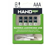 Plastrol Baterija įkraunama akumuliatorius USB-C 750mWh 500mAh 4xAAA