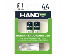 Plastrol Įkraunama baterija USB-C 2600mWh 1733mAh 2xAA
