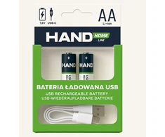 Plastrol Įkraunama baterija USB-C 2600mWh 1733mAh 2xAA