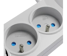 KEL Plastrol Listwa zasilająca przeciwprzepięciowa 5-gniazd + 2 X USB 5M pilka 10A 2300W W-100042 (0001-00018-28511)
