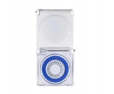 Plastrol Mechaninis laikmatis 24 val. IP44 SCHUKO PC-2M/S/44