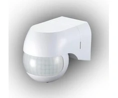Plastrol Infraraudonųjų spindulių judesio jutiklis 800W / 400W, ypač intensyvus IP44 diapazonas 12m CR- PIR3 / ON / BIALS