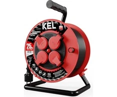 Kel Plastrol ProFESIONAL LINE kanalizacijos įvadas; 4x2p + Z; IP44; 16A; H05RR- F; 3x1,5; 25m; Juodas (W-97054)