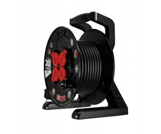 Plastrol Przedłużacz bębnowy EXTREME LINE 4 gniazda su/u IP44 16A H05RR-F 3x2,5 20m juoda W-100025