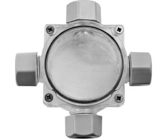 Plastrol Puszka n/t hermetyczna 4-dławicowa pg11 60x100x48, 4-9mm2, ip68, transparentna