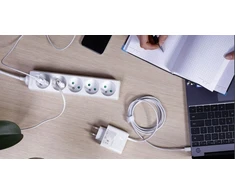 Plastrol Vieno prievado tinklo skirstytuvas + USB-A + USB-C