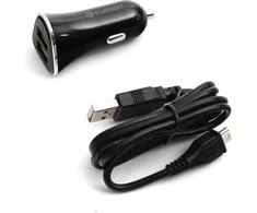 Platinet automobilinis pakrovėjas + laidas 3xUSB 5200mA, juodas (43721)