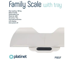 Platinet Family šeimos kūdikių svarstyklės su nuimamu pagrindu iki 180 KG [46431] (PBSF)