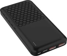 Platinet maitinimo blokas 10000mAh PD QC, juodas (45931)