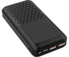 Išorinė baterija POWER BANK Platinet (PMPB20OP18B) 20000mAh (2xUSB; 2xType-C; QC3.0 22,5W) juoda