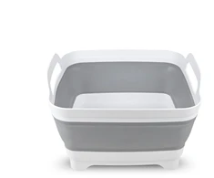 Platinet Silikoninė sulankstoma stovyklavimo kriauklė 30,5x30xH20(7)cm pilka [46303]