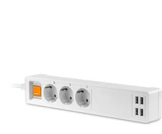 Platinet PLATINET SMART MAITINIMO STRITAS 1.8M GERMAN TYPE 16A 4xUSB-A / 5A TUYA APP [45507]