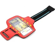 Dėklas Platinetinė rankovė Sport LED, raudona (43708)