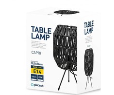 Platinet PLATINET STALINĖ RATTAN LAMPA LAMPA RATTANOWA DARK BROWN CAPRI [45752]