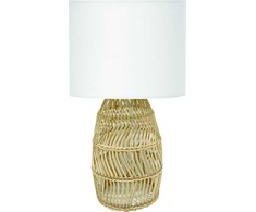 Platinet PLATINET STALO RATTAN LAMPA LAMPA RATTANOWA Baltas SHADE KORFU [45753]