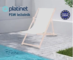 Platinet Summer gultas paplūdimio kėdė sodo wood pure pilkas [46348] (PSWPG)