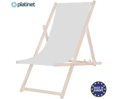 Platinet Summer gultas paplūdimio kėdė sodo wood pure pilkas [46348] (PSWPG)