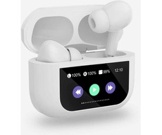 PLATINET TWS EAERPHONES TOUCH DISPLAY Bevielės ausinės į ausis įkišamos BLUETOOTH 5.4 300MAH ANC Baltas [46177]