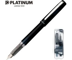 Platinum Platinum Prefounte Graphite Mėlyna plunksnakočiai, F, plastikinėje pakuotėje, ant lizdinės plokštelės, tamsiai mėlyna