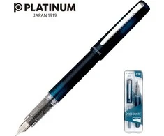 Platinum Platininis „Prefounte Night Sea“ plunksnakotis, F, plastikinėje pakuotėje, blisterinėje pakuotėje, mėlyna