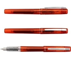 Platinum rašiklis Prefounte Vermilion Oranžinis, M, plastikinėje pakuotėje, ant lizdinės plokštelės, oranžinė
