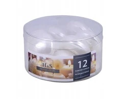Donau Home Plaukiojanti žvakė DONAU HOME 48x28 mm 12 vnt. baltas perlas