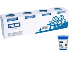 Milan Basic Play-Doh 116 g 4 indeliai balti