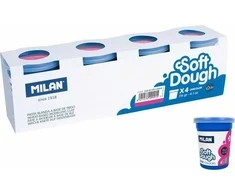 Milan Basic Play-Doh 116g 4 indeliai rožinės spalvos