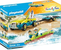 PLAYMOBIL Family Fun Strandauto mit Kanuanhänger (70436)