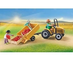 Playmobil - Traktorius su priekaba ir vandens baku (71442)