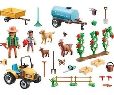 Playmobil - Traktorius su priekaba ir vandens baku (71442)
