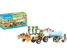 Playmobil - Traktorius su priekaba ir vandens baku (71442)