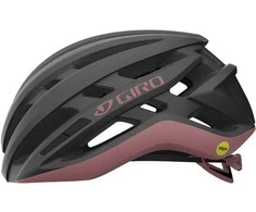 Plento šalmas GIRO AGILIS matinės metalinės spalvos, anglies, dulkėtos rožinės spalvos, L dydis (59-63 cm) (NAUJIENA 2025)