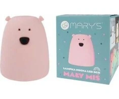 Plexido Lampka nocna LED RGB Meškiukas mały rožinė